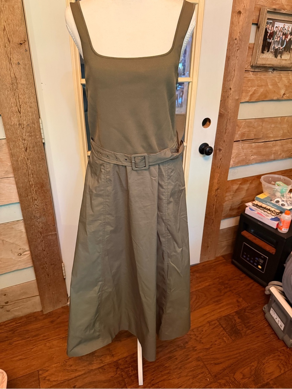 Tanya Taylor “Carmen dress” color “Fern” L NWT